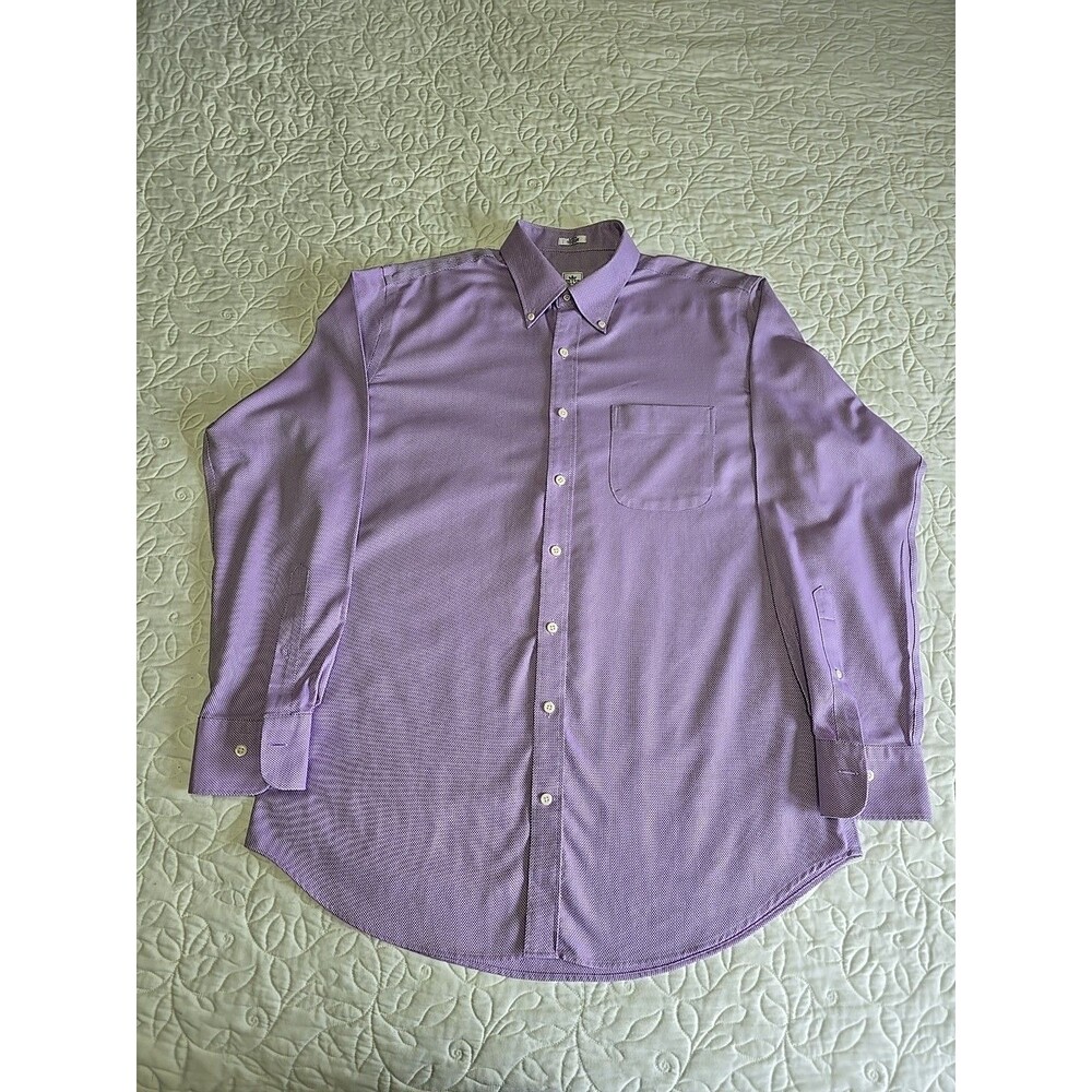 Peter Millar Nanoluxe Purple Shirt Large